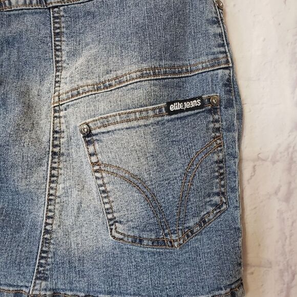 ELITE JEANS Classic Denim Mini Skirt - Picture 5 of 8